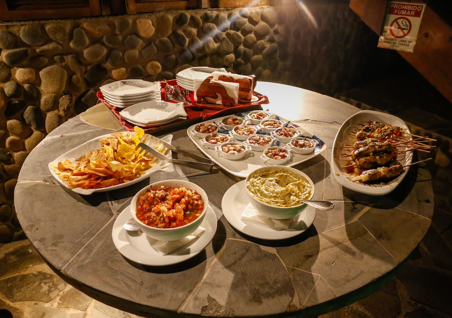 dining at Aguila de Osa