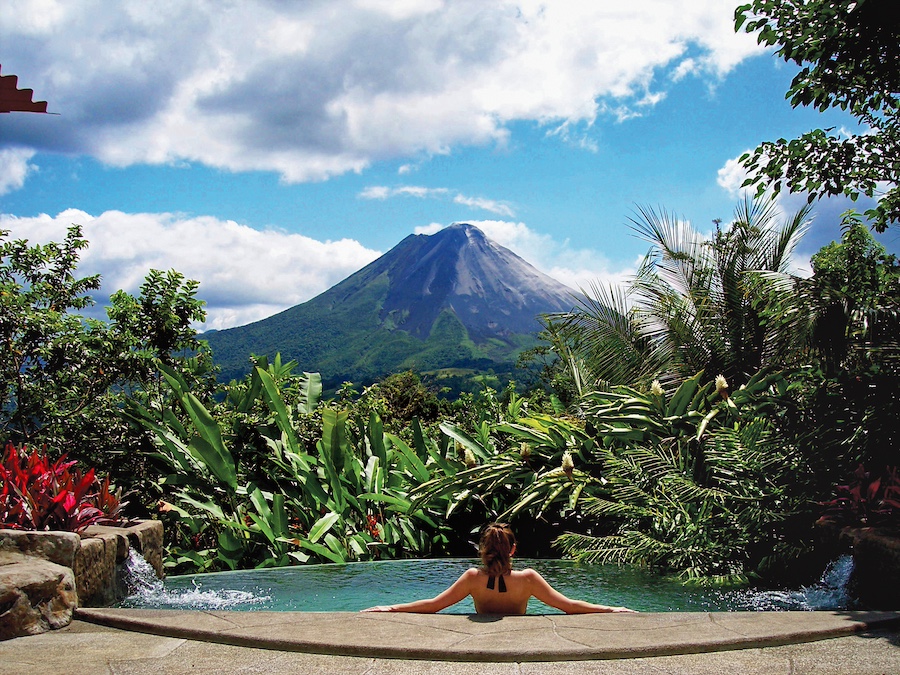 The Springs Resort Villa Guayaba Pool with Volcano